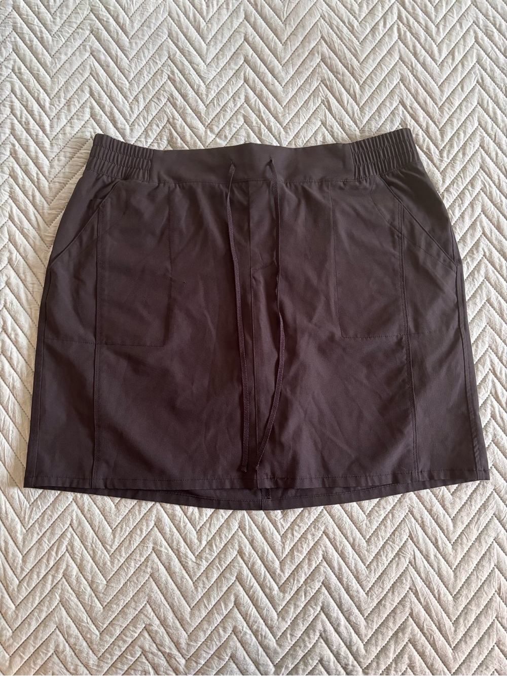 Balance Collection Black Drawstring Mini Skirt